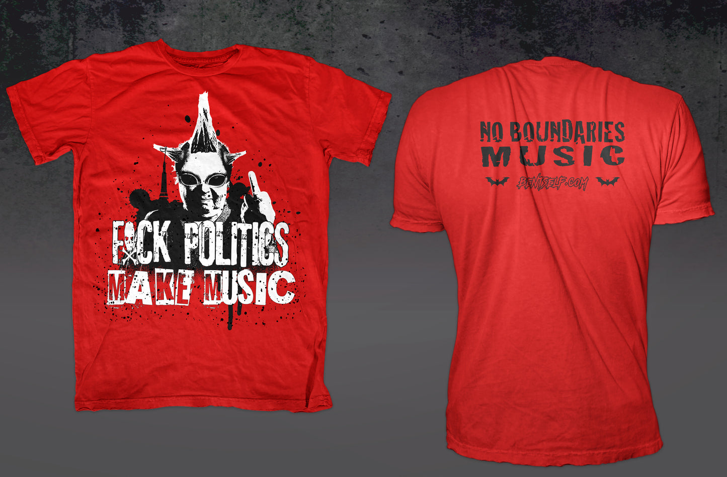 "F Politics Make Music" Design T-shirt