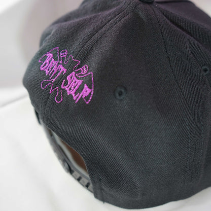 Bent Self 'Galactic Weed Bandits Alien Puff' (Snapback Hat) blk with metallic purple