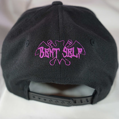 Bent Self 'Galactic Weed Bandits Alien Puff' (Snapback Hat) blk with metallic purple