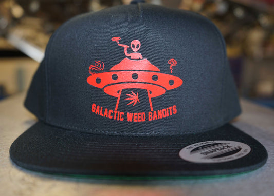 Bent Self 'Galactic Weed Bandits Solo Alien' (Snapback Hat) blk with red