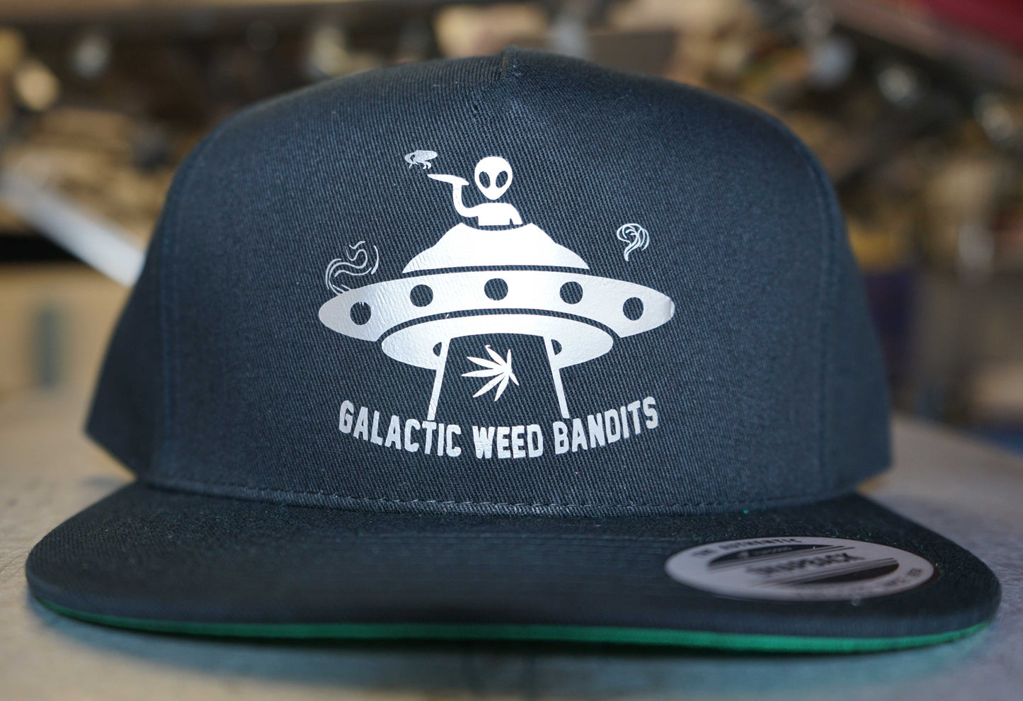 Bent Self 'Galactic Weed Bandits Solo Alien' (Snapback Hat) blk with silver