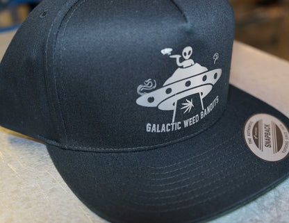 Bent Self 'Galactic Weed Bandits Solo Alien' (Snapback Hat) blk with silver